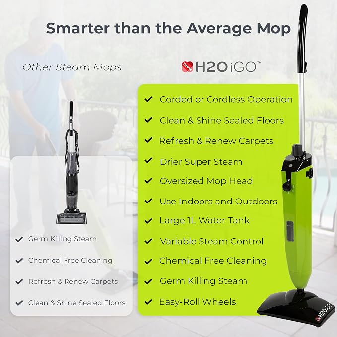 H2O iGO Cordless Steam Mop