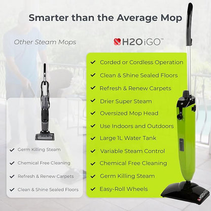 H2O iGO Cordless Steam Mop
